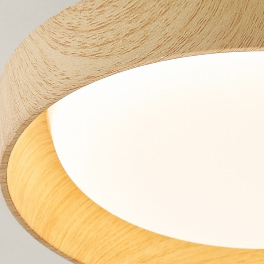 Modern Minimalist ABS PC Square Round LED Flush Mount Ceiling Light For Hallway Lumendat