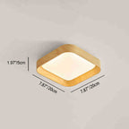 Modern Minimalist ABS PC Square Round LED Flush Mount Ceiling Light For Hallway Lumendat