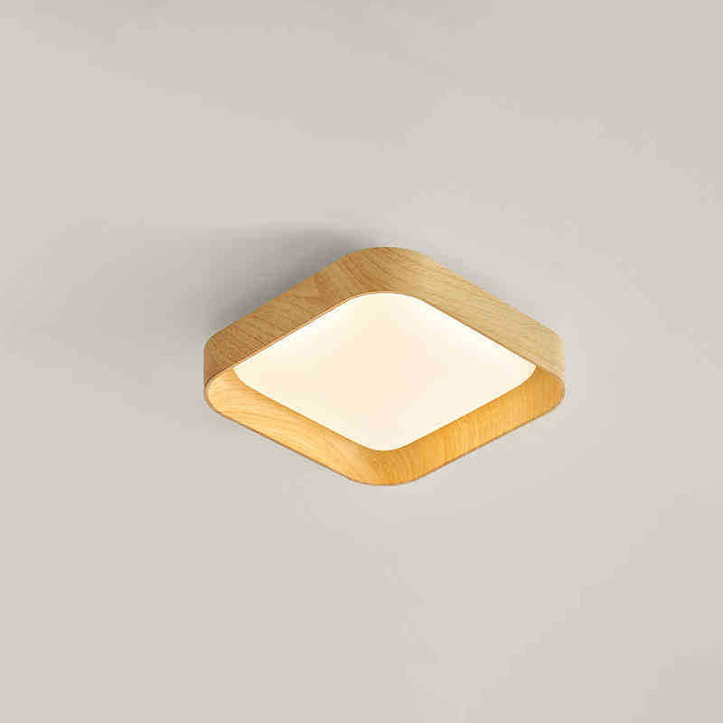 Modern Minimalist ABS PC Square Round LED Flush Mount Ceiling Light For Hallway Lumendat
