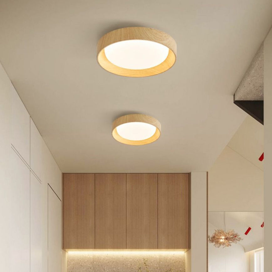 Modern Minimalist ABS PC Square Round LED Flush Mount Ceiling Light For Hallway Lumendat