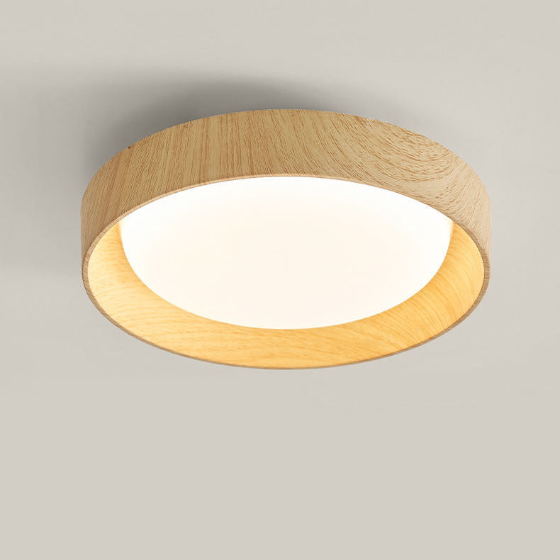 Modern Minimalist ABS PC Square Round LED Flush Mount Ceiling Light For Hallway Lumendat