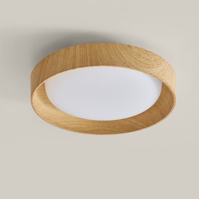 Modern Minimalist ABS PC Square Round LED Flush Mount Ceiling Light For Hallway Lumendat