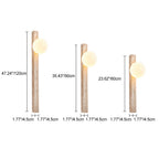 Modern Minimalist Rectangle Linear Yellow Travertine 2-Light Wall Sconce Lamp For Bedroom