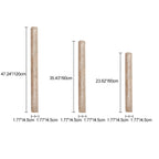 Modern Minimalist Rectangle Linear Yellow Travertine 2-Light Wall Sconce Lamp For Bedroom