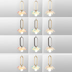 Contemporary Creative Flower Oval Resin Iron 1-light Pendant Light for Bedroom