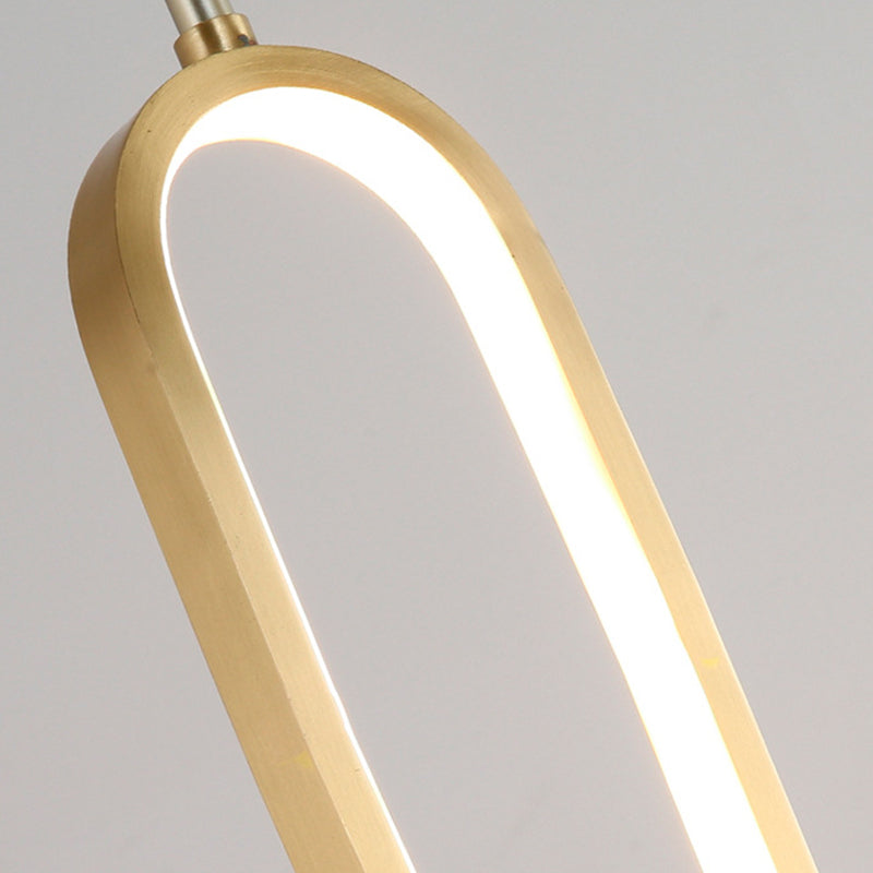 Contemporary Creative Flower Oval Resin Iron 1-light Pendant Light for Bedroom