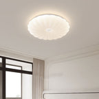 Modern Minimalist Flower Round Iron Acrylic LED Flush Mount Ceiling Light For Bedroom
