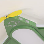 Contemporary Creative Airplane Iron Acrylic LED Flush Mount Ceiling Fan Light for Bedroom