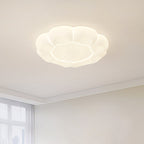 Modern Simplicity Petal Round Iron Acrylic Plastic LED Flush Mount Ceiling Light For Bedroom
