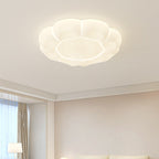 Modern Simplicity Petal Round Iron Acrylic Plastic LED Flush Mount Ceiling Light For Bedroom