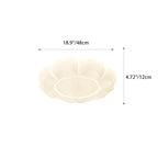 Modern Simplicity Petal Round Iron Acrylic Plastic LED Flush Mount Ceiling Light For Bedroom