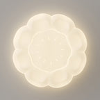 Modern Simplicity Petal Round Iron Acrylic Plastic LED Flush Mount Ceiling Light For Bedroom