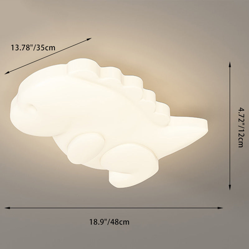 Contemporary Creative Kids Monster Iron Acrylic LED Flush Mount Ceiling Light For Bedroom