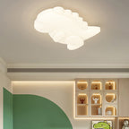 Contemporary Creative Kids Monster Iron Acrylic LED Flush Mount Ceiling Light For Bedroom