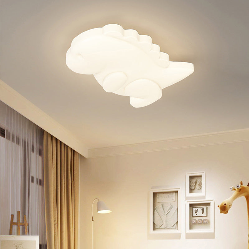 Contemporary Creative Kids Monster Iron Acrylic LED Flush Mount Ceiling Light For Bedroom