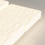 Modern Minimalist Rectangular Iron Plastic LED Flush Mount Ceiling Light For Bedroom