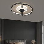 Contemporary Scandinavian Square Iron Acrylic LED Flush Mount Ceiling Light for Bedroom