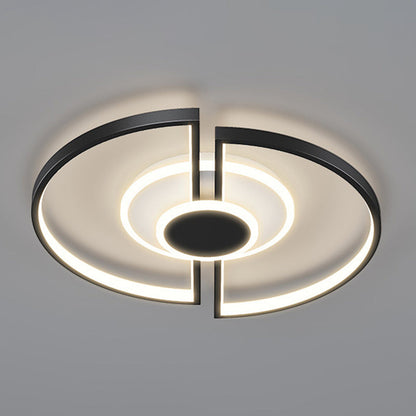 Contemporary Scandinavian Square Iron Acrylic LED Flush Mount Ceiling Light for Bedroom