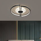 Contemporary Scandinavian Square Iron Acrylic LED Flush Mount Ceiling Light for Bedroom