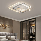 Contemporary Creative Star Round Iron Acrylic LED Flush Mount Ceiling Light For Bedroom