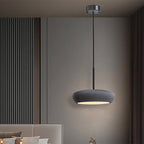 Contemporary Scandinavian Round Iron Plaster LED Pendant Light For Living Room
