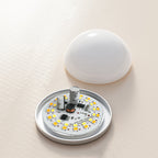 Contemporary Scandinavian Round Iron Plaster LED Pendant Light For Living Room