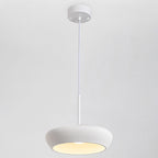 Contemporary Scandinavian Round Iron Plaster LED Pendant Light For Living Room