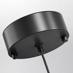 Contemporary Scandinavian Round Iron Plaster LED Pendant Light For Living Room