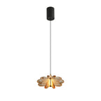 Contemporary Scandinavian Petal Round Acrylic Aluminum LED Pendant Light For Bedroom