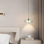 Contemporary Scandinavian Petal Round Acrylic Aluminum LED Pendant Light For Bedroom