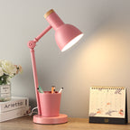 Contemporary Nordic Dome Iron Solid Wood 1-Light Table Lamp For Bedroom Lumendat
