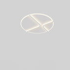 Modern Simplicity Round Iron Acrylic Aluminum LED Flush Mount Ceiling Light For Bedroom
