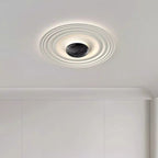Contemporary Nordic Round Metal Plastic LED Flush Mount Ceiling Light For Bedroom
