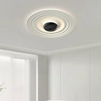 Contemporary Nordic Round Metal Plastic LED Flush Mount Ceiling Light For Bedroom