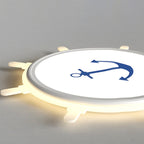 Contemporary Creative Kids Cartoon Panda Iron Aluminum Acrylic LED Flush Mount Ceiling Light For Bedroom