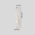 Traditional French Rectangle Copper Marble LED Wall Sconce Lamp For Hallway