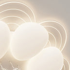 Modern Luxury Round Iron Acrylic Crystal LED Flush Mount Ceiling Light For Bedroom