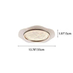 Modern Luxury Flower Round Metal Aluminum Acrylic LED Flush Mount Ceiling Light For Bedroom