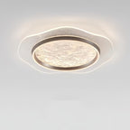 Modern Luxury Flower Round Metal Aluminum Acrylic LED Flush Mount Ceiling Light For Bedroom