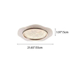 Modern Luxury Flower Round Metal Aluminum Acrylic LED Flush Mount Ceiling Light For Bedroom