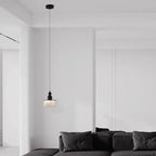 Contemporary Nordic Cylinder Stainless Steel Glass Crystal LED Pendant Light For Bedroom