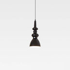 Traditional French Gourd Cone Iron 1-Light Pendant Light For Bedroom