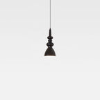 Traditional French Gourd Cone Iron 1-Light Pendant Light For Bedroom