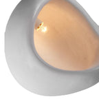 Contemporary Creative Half Nest Oval High Density Polystyrene 1-Light Pendant Light For Living Room
