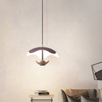 Contemporary Nordic Dome Aluminum Iron Acrylic LED Pendant Light For Bedroom