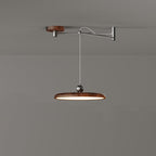 Traditional French Round Iron PE LED Pendant Light For Living Room