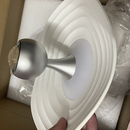 Contemporary Scandinavian Flying Saucer Aluminum Acrylic LED Pendant Light For Bedroom