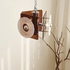 Contemporary Nordic Prism Metal Acrylic 3-Light Pendant Light For Bedroom