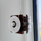 Contemporary Nordic Prism Metal Acrylic 3-Light Pendant Light For Bedroom