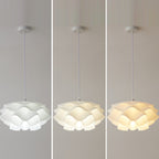 Contemporary Creative Flower Sphere Iron Acrylic 1-Light Pendant Light For Bedroom